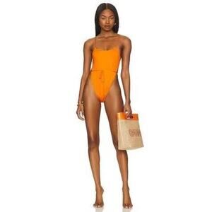 Monica Hansen Beachwear NWT One Piece in Rust in‎ Size Small MRSP $240